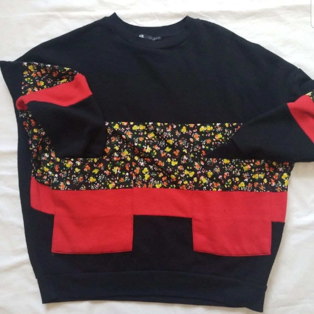 Zara front big pockets Sweatshirt S